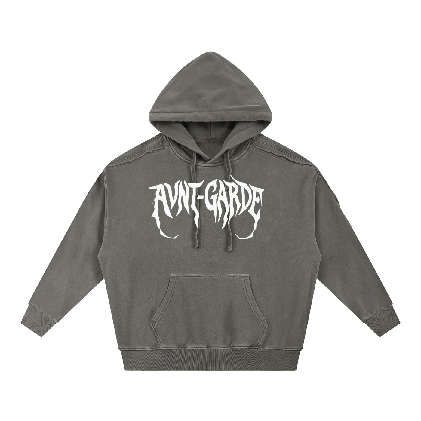Snow Washed Tape Raw Edge CORE Premium Hoodie